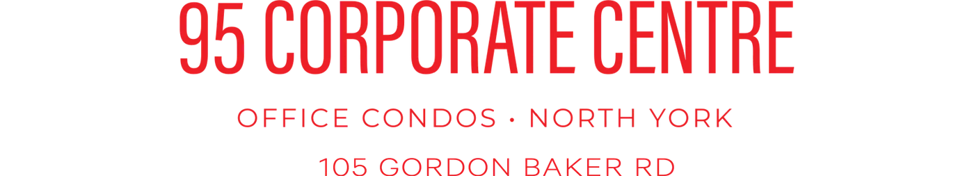 95 Corporate Centre wordmark: office condos, North York, 105 Gordon Baker Rd