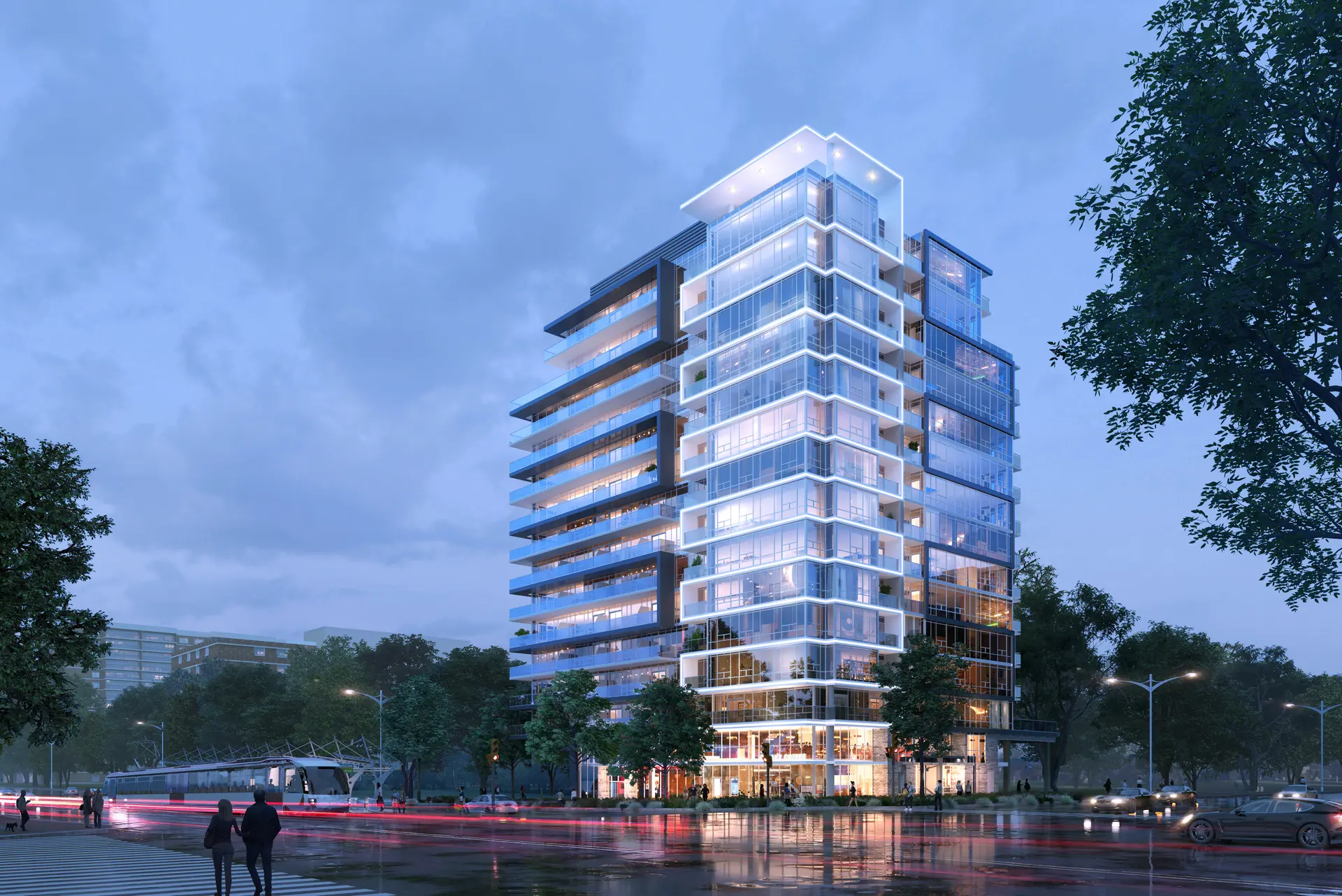 2992 Sheppard at dusk (developer’s rendering)