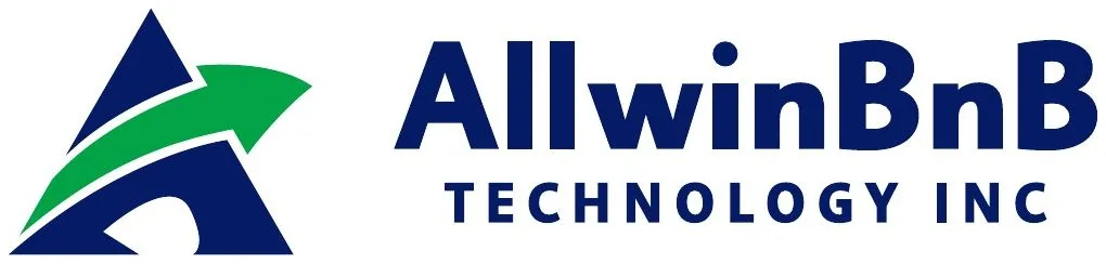Concept one: an A with a rising arrow beside the AllwinBnB name