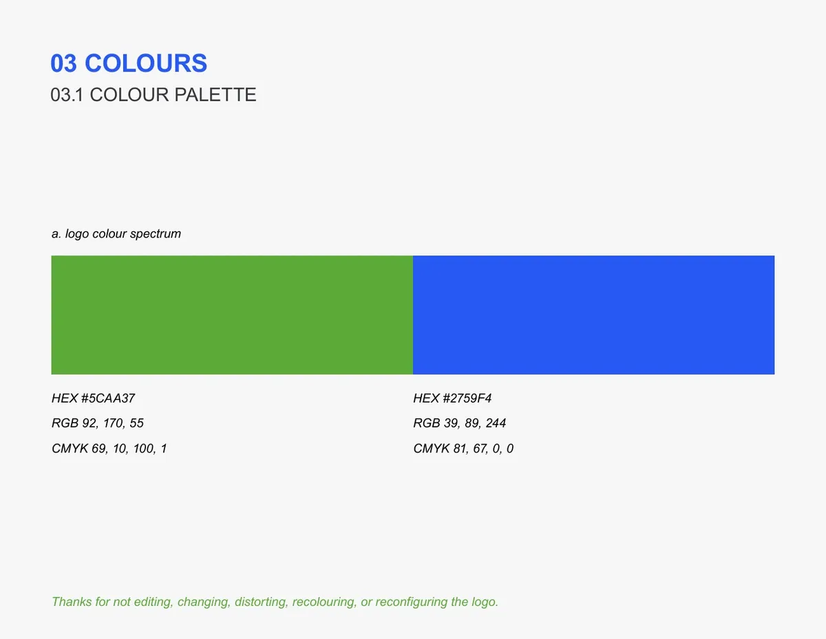 Brand guideline: the colour palette
