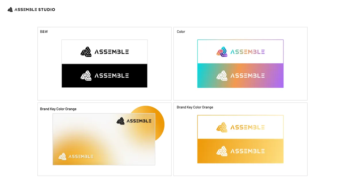 Visual guide, page 20: black-and-white, spectrum and amber versions in use