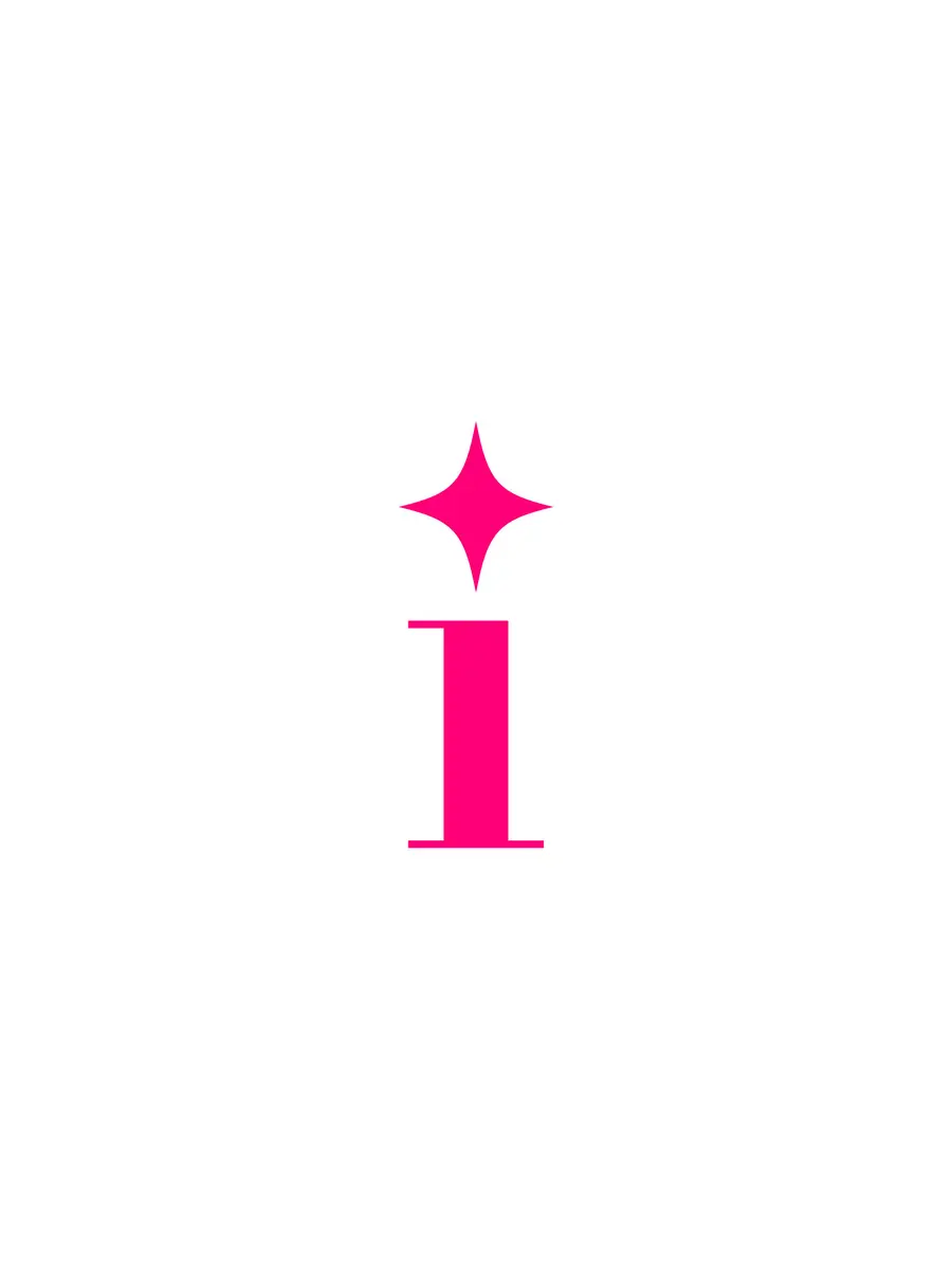 Xiaohongshu cover: the magenta monogram on white