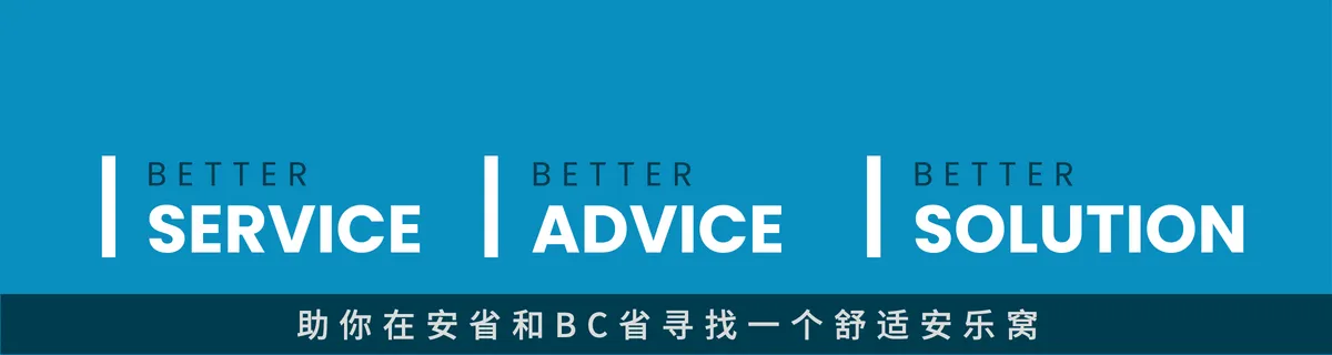 Draft header: Better Service, Advice, Solution over the Chinese line