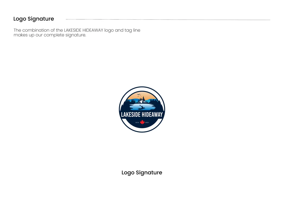 Brand manual: the logo signature