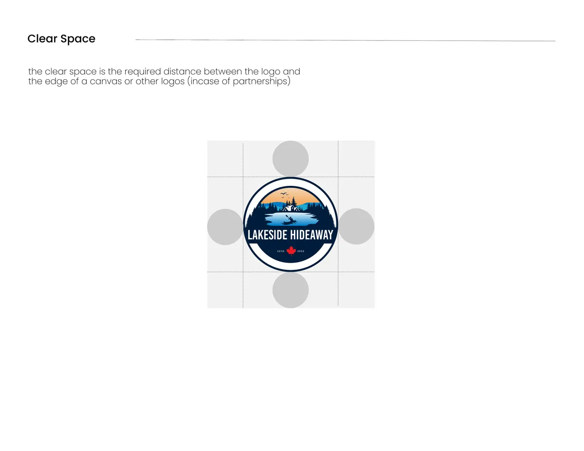 Brand manual: clear space