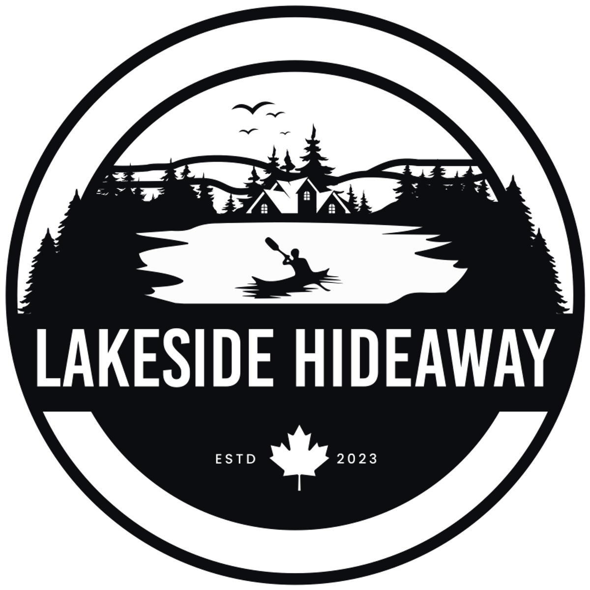 One-colour badge in black