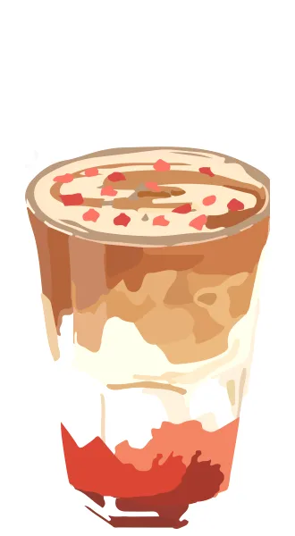 Menu illustration: Strawberry Vienna
