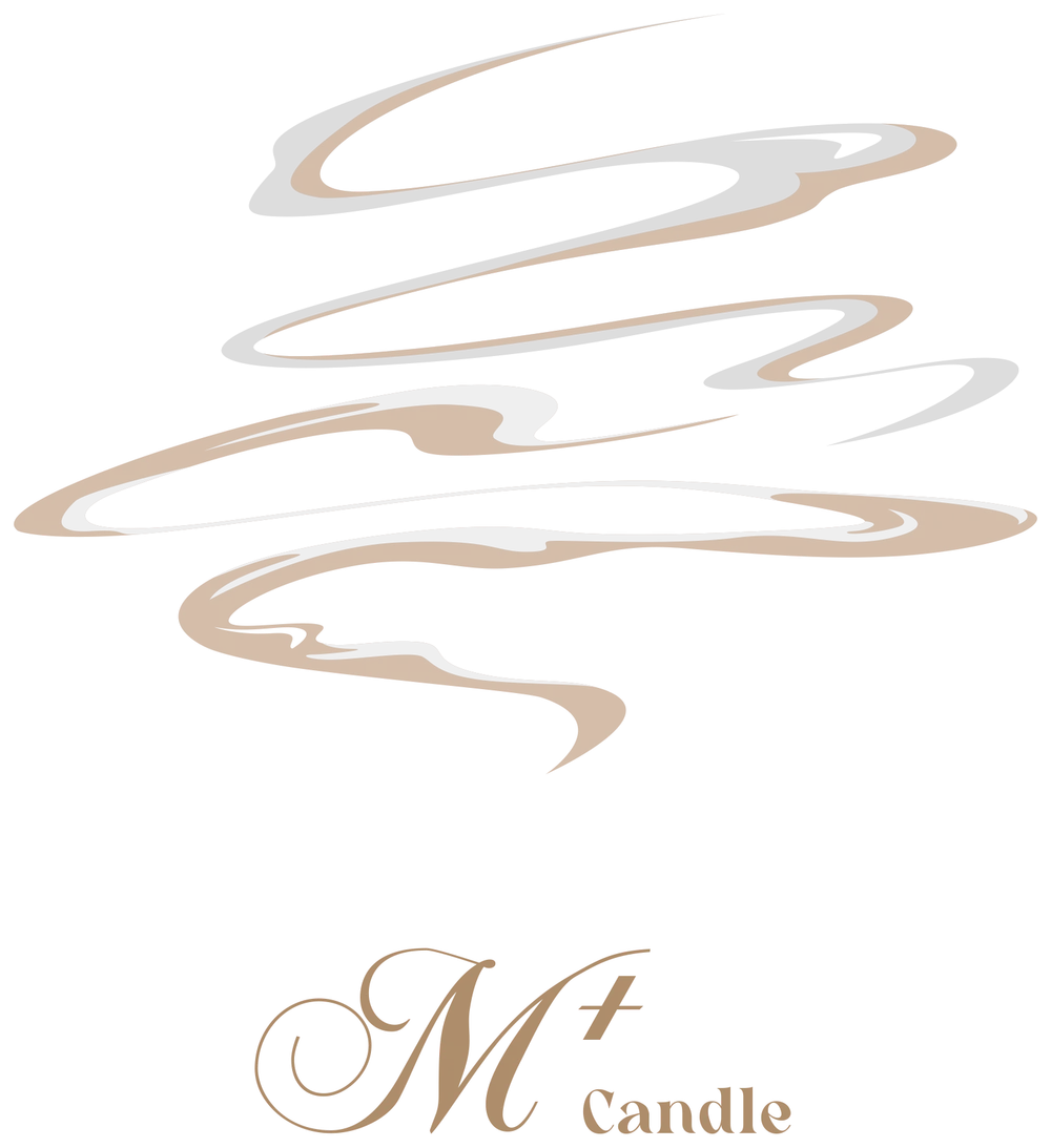 M+ Candle 标志：一缕烟下的 M+
