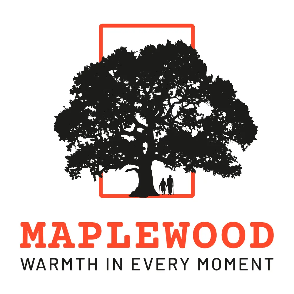 Step three: the full mark with MAPLEWOOD and WARMTH IN EVERY MOMENT