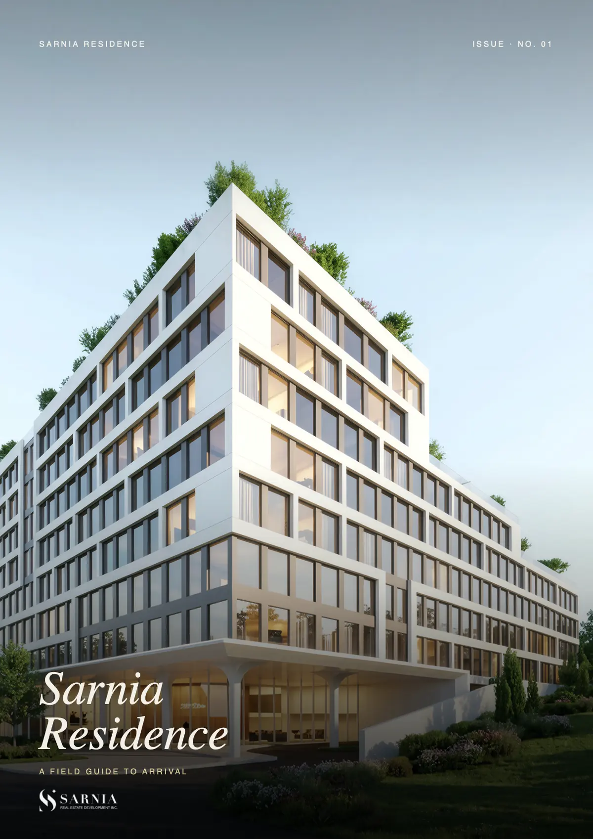 Book cover: Sarnia Residence, a field guide to arrival
