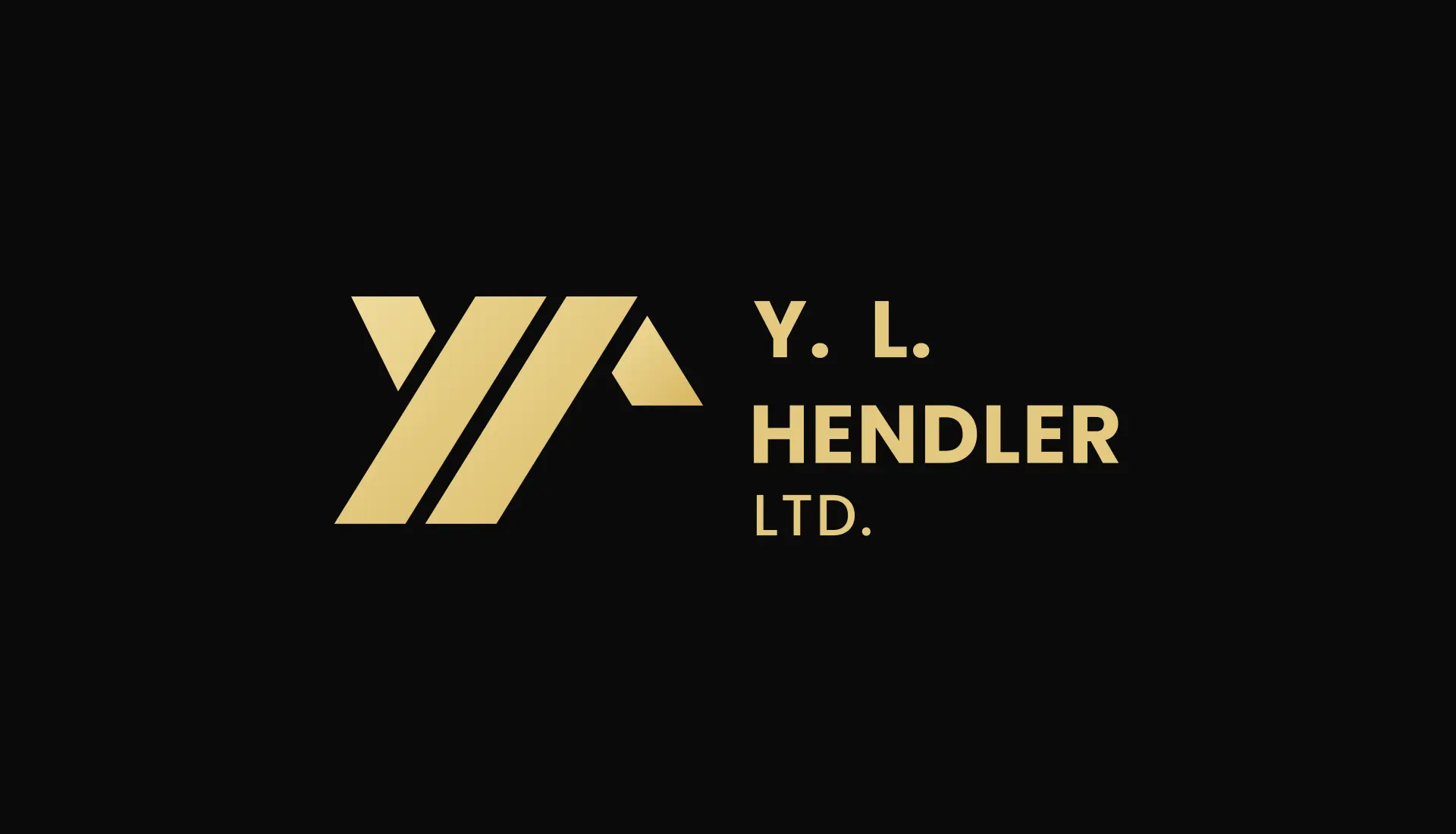 The Y. L. HENDLER LTD. lockup in gold on black