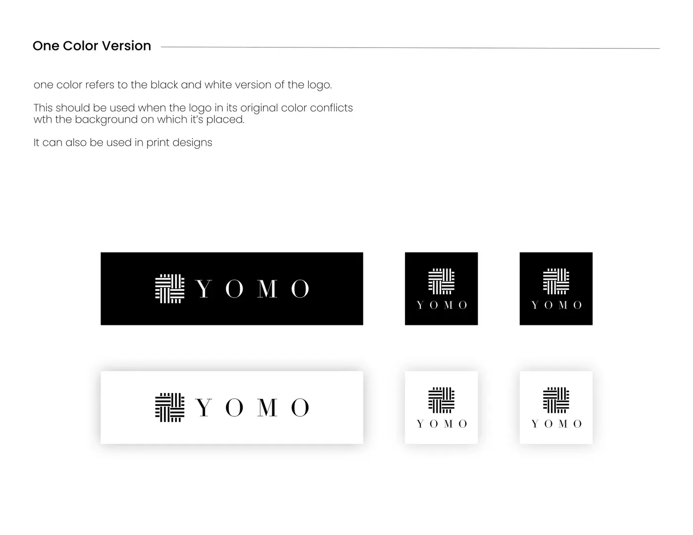 Manual: black and white one-colour versions